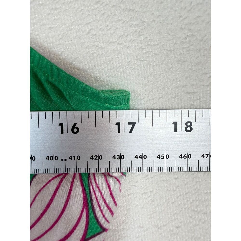 Cabi Weekend Dress 6217 Small Green Floral Sleeveless Tank Midi Dress Pockets - Picture 10 of 12